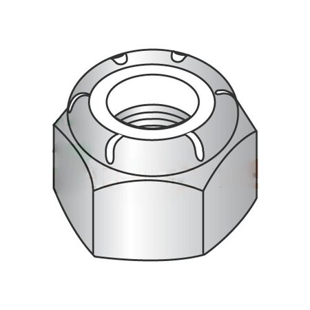 Newport Fasteners Nylon Insert Lock Nut, M20-2.50, 18-8 Stainless Steel, Not Graded, 100 PK 869030
